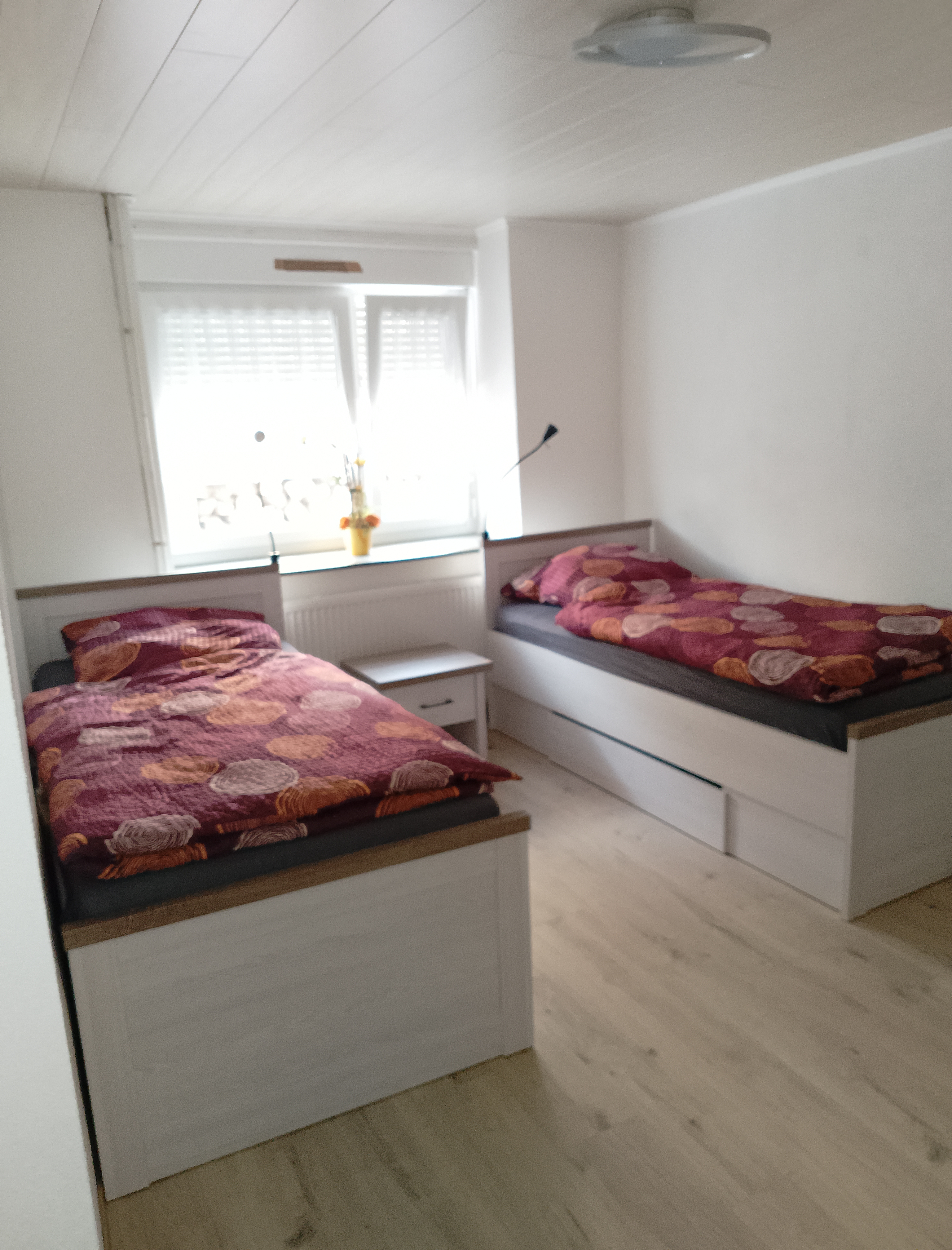MonteurZimmer: 1 Schlafzimmer mit 2 Einzelbetten - Windesheimer Fels