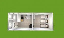 Monteur-Zimmer - Korschenbroich - EMAS 5 / Whg. mit 3 Einzelbetten, WLAN, Küche, Waschmaschine