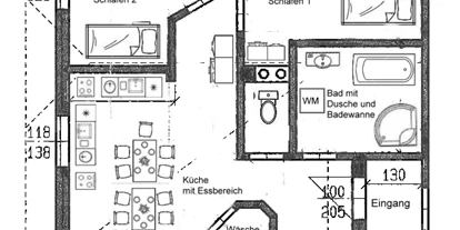 Monteur-Zimmer - Österreich - Top 8: Grundriss - APARTMENTHAUS RATZERSDORFER SEEN in 3100 Sankt Pölten / 5 Monteurwohnungen