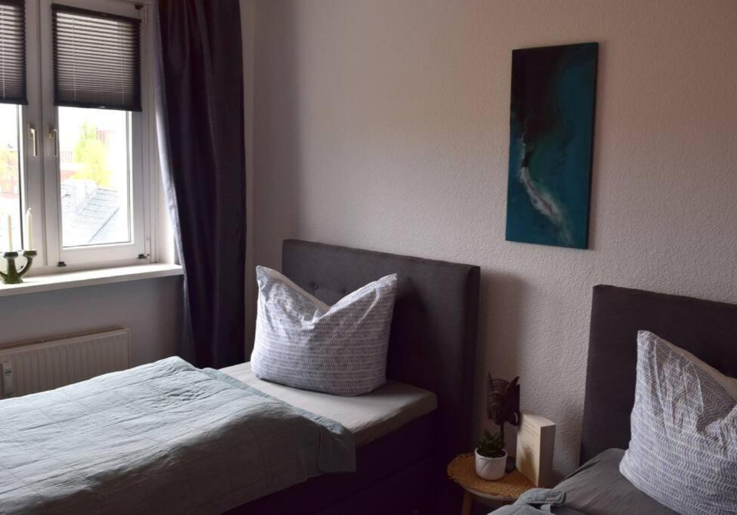 Monteur-Zimmer - Magdeburg - Neu Stadtfeld Appartement Domblick mit Balkon 2Einzelbetten