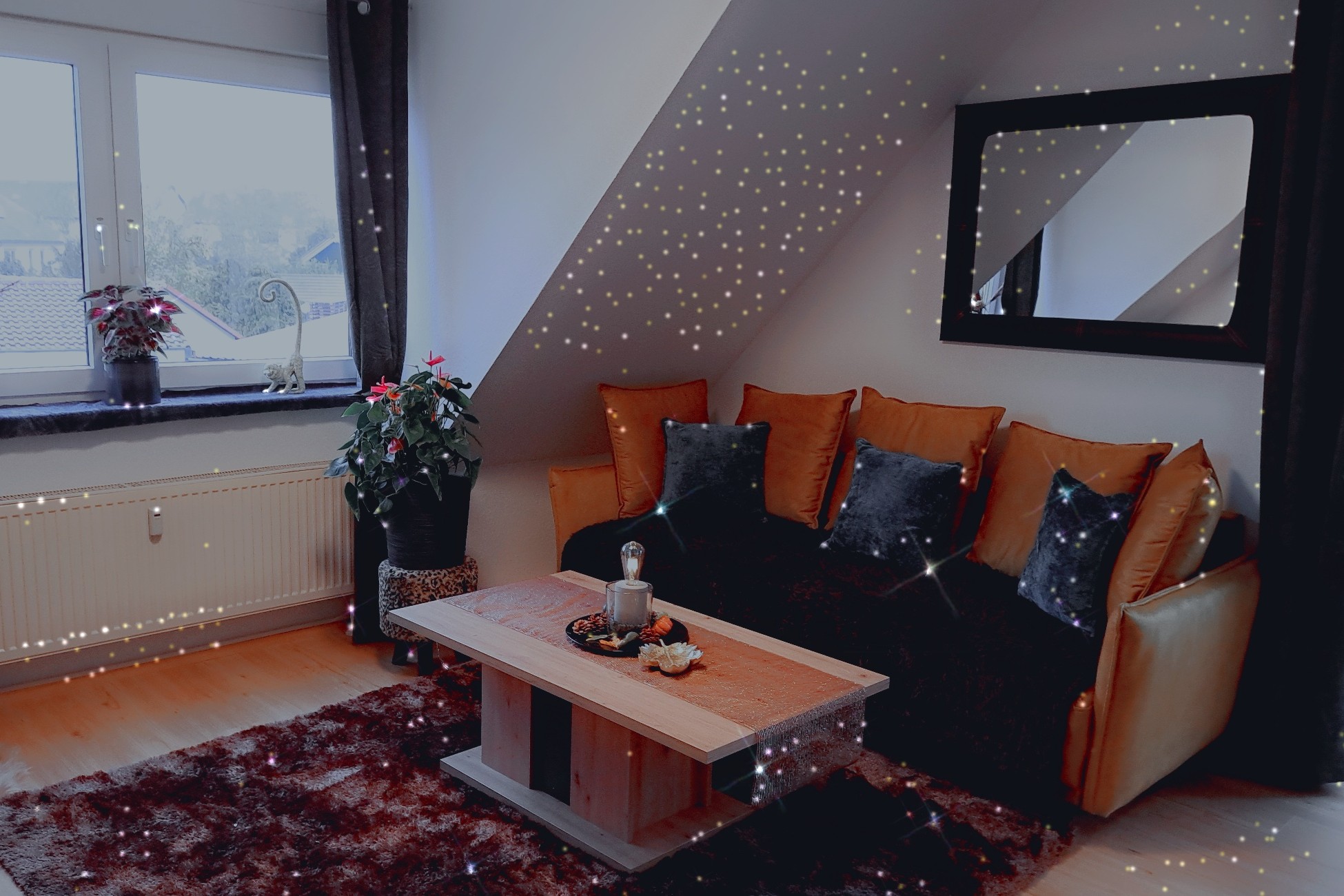 MonteurZimmer: Wohnzimmer FEWO MArcella - KERSTIN Winter